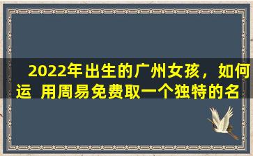 2022年出生的广州女孩，如何运  用周易免费取一个独特的名字